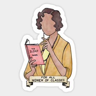 For All Women Of Classics - mustard jacket version Sticker